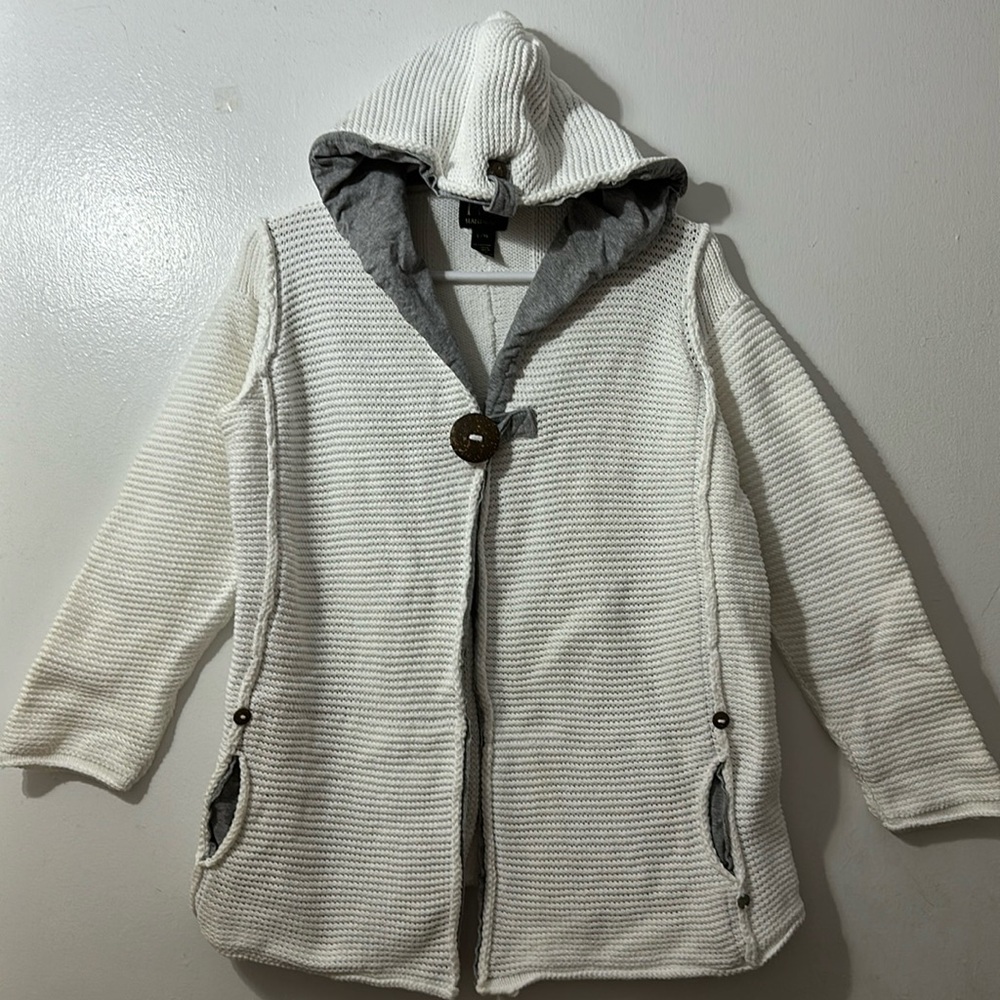 Pure hand knit cardigan